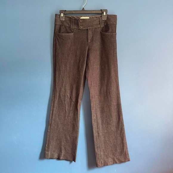 Y2K Banana Republic Trousers Women's Size 6 Sloan Fit Gray 2011 Work Preppy - Picture 1 of 8